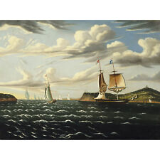 Thomas Chambers Staten Island And The Narrows Extra Large Print Canvas Mural