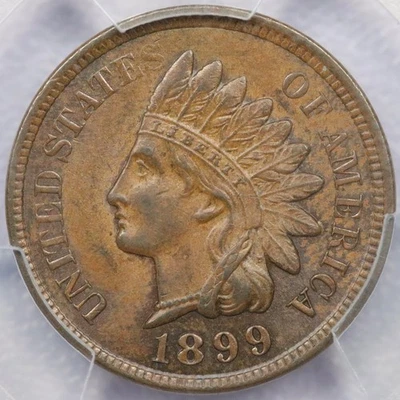 1899 1c Indian Head Cent - PCGS MS 62 BN - Image 1 of 4