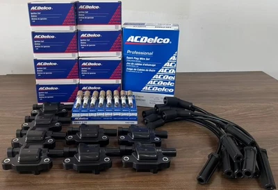 Катушка зажигания от оригинального производителя AcDelco UF413, свеча зажигания 41-110 и провод 9748UU для GMC упаковка 8 шт. - Изображение 1 из 4