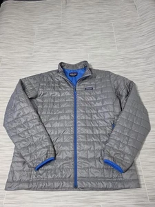 Patagonia Nano Puff Gray Primaloft Full-Zip Jacket Mens Size 2XL - Picture 1 of 9