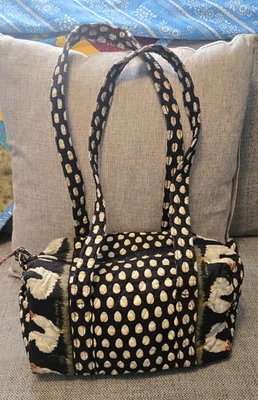 Vintage Vera Bradley Chanticleer Barrel Duffle Handbag Chicken Rooster Retired - Image 1 of 4