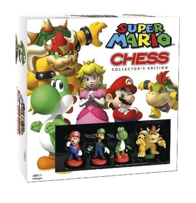 Super Mario Chess Set Collectors Edition Board Game USAopoly 32 Piece  NEW - Image 1 of 4