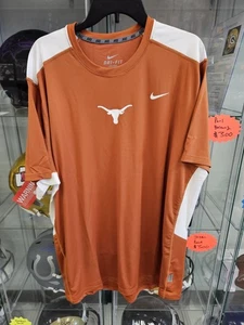 Texas Longhorns - Nike Dark Orange Dri-Fit XXL T-Shirt New w/Tags EB12 - Picture 1 of 3