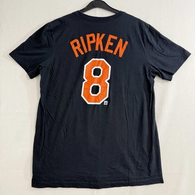 Camiseta Nike MLB EUA Cal Ripken Jr Baltimore Orioles tamanho médio preta - Imagem 1 de 4