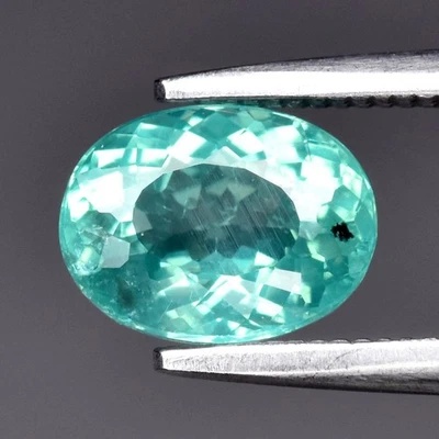 💎 1,12 quilates 7x5,5 mm ovalado natural verde azulado apatita - sin calefacción, piedra preciosa de África Foto 1 de 4