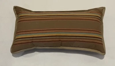 RARE Vintage RALPH LAUREN 1 Decorative PILLOW & Insert SWEATER Yellow STRIPE - Image 1 of 4