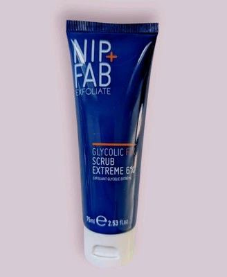 NIP+FAB Exfoliate Glycolic Fix Scrub Extreme 6% 75ml Super Strength Facial Tube - Image 1 of 2