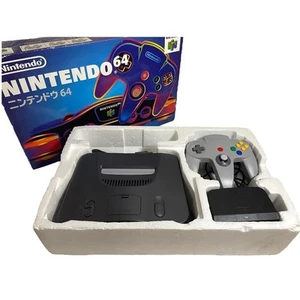Consola Nintendo 64 N64 Negra con Mando,CAJA JAPÓN/Probada【 Excelente ++++】 - Imagen 1 de 11