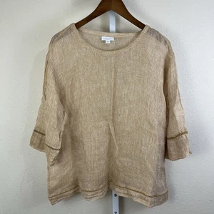 J. Jill PureJill Line open Weave Blouse Womens LP Large Petite - Picture 1 of 4