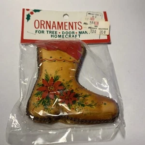 Vintage Kmart Store Stocking Christmas Ornament By Homecraft New Sealed - Picture 1 of 11