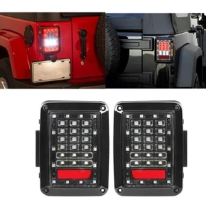 Par de luces traseras LED intermitentes luz de marcha atrás de freno para Jeep Wrangler JK 07-17 - Imagen 1 de 12