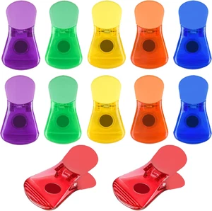 12 Stück Chip Clips Magnet Beutel Clips für Lebensmittel Aufbewahrung Snack Tasche Dichtclips - Bild 1 von 8