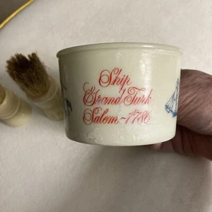 Vintage alter Gewürz Rasierbecher mit 2 Pinseln - Bild 1 von 16