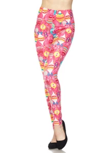 Buttery Soft Pink Christmas Leggings - Picture 1 of 5