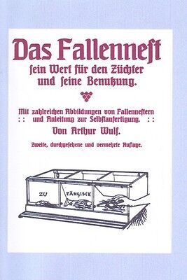 Das Fallennest Hühner Selbstversorgung Hühnerzucht Landwissen  ~1920 Reprint • 5€