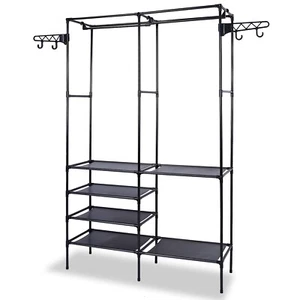 Heavy Duty Closet System Wardrobe Organizer Shoe Garment Rack Clothes Hanger - Picture 1 of 10