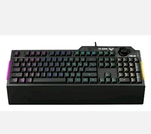 ASUS TUF Gaming K1 RGB Gaming Keyboard, UK QWERTY - Picture 1 of 6