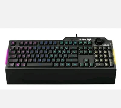 ASUS TUF Gaming K1 RGB Gaming Keyboard, UK QWERTY - Image 1 of 4