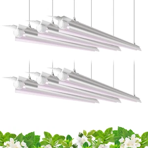 4FT T8 Plant Grow Light, 252W(6 X 42W, 1400W Equivalent), Full Spectrum, LED Gro - Picture 1 of 8