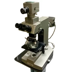 Olympus Vanox Trinocular Microscope Optics w/ Light Working Research Lab - Picture 1 of 8
