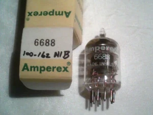 Tubo de vacío 1ea Nuevo en caja 6688 Amperex PQ tstd amplificador de radioaficionado - Imagen 1 de 2