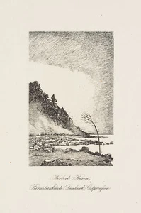 Nach KURON (*1888), Kunstdruckblatt, Bernsteinküste, um 1920, Repro Gegenständli - Picture 1 of 4