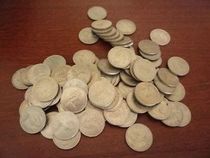 1968 TEN NEW PENCE COINS x 100 JOBLOT 1 kg + - Picture 1 of 2