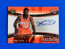 2005-06 UD Trilogy Raymond Felton Bobcats Signs of Stardom Auto Card #SS-RF