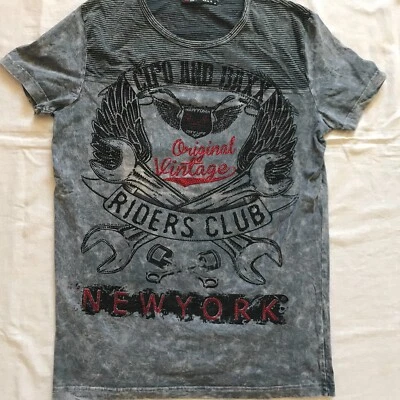 CAMISETA CIPO AND BAXX ITALIA MOTOCICLISTA CIUDAD DE NUEVA YORK TALLA MEDIANA DELGADA Foto 1 de 4