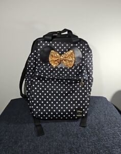 Disney Igloo Minnie Mouse Backpack Cooler Polka Dot Sequin 