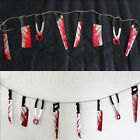 Haunted House Bloody Saw Cut Tools Garland Hanging Party Prop Scary Decor