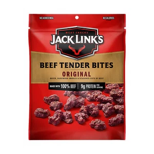 Jack Link's Beef Tender Bites, Original Flavor, Protein-Rich Snack, 3.25 oz Bag - Picture 1 of 2