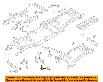 Parafuso de montagem de gancho Ford OEM 17-22 F-250 Super Duty W717762S450B - Imagem 1 de 2