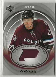 2003 2003-04 Upper Deck Trilogy Authentic Patches #AP13 Milan Hejduk Colorado - Picture 1 of 2