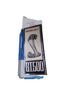 Nuevo de Lote Antiguo Shelby GT500 1967 emblema de guardabarros delantero con respaldo S7MS-16098-E - Imagen 1 de 3
