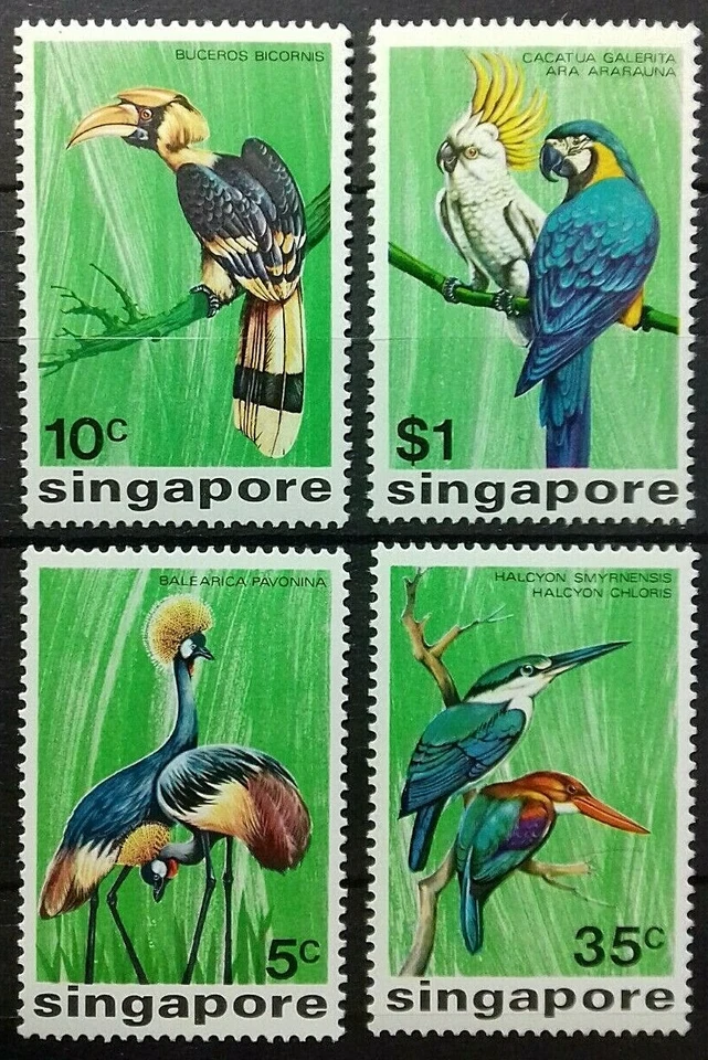SINGAPORE 1975 BIRDS SG260 - 263 MNH OG FRESH - Image 1 of 1