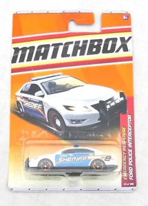 Matchbox White Ford Police Interceptor Emergency response 49 of 100 NEW - Picture 1 of 1
