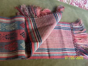 Bhutan Weaving-approx 8 " long x 10.5" wide-Himalayan-Tibet-Rachu-Sikhim-2 sides - Picture 1 of 15