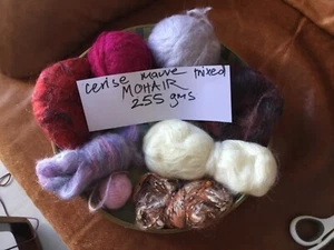 cerise, mauve, red, mixed MOHAIR YARN 255grams YUM β€οΈπ©·ππ€π€ - Picture 1 of 11