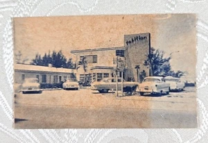 Tahitian Apartment Motel St. Petersburg FL advertising card cars early 1950s - Picture 1 of 2