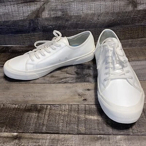 SeaChange LLT by SeaVees Herren 11,5 Weiß Vegan Mais Leder Turnschuhe Neu ohne Etikett - Bild 1 von 10