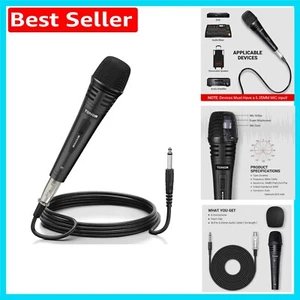 Dynamic Karaoke Microphone with 16.4ft XLR Cable & Mute Function for Performance - Picture 1 of 9