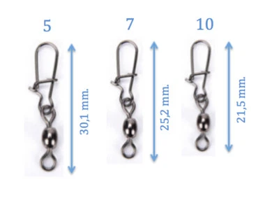 APAPA WIRBEL MIT KARABINER 🎣 PRÄZISIONSWIRBEL 🎣 CRANE SWIVEL 🎣 DUO LOCK SNAP 🎣