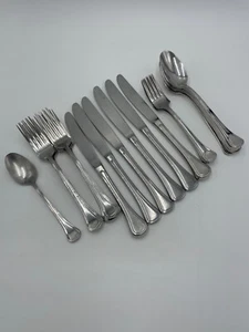 24 Pc Retroneu Mira Korea Stainless Outline Edge Flatware Fork Spoon Knife READ - Picture 1 of 12
