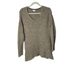 J. Jill Pure Women Sz M Elliptical Lounge Rounded V Neck Pullover Tunic Sweater