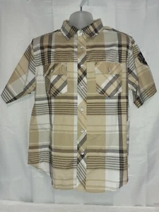 MENS ROYAL LINX MEDIUM PLAID SHORTSLEEVE SHIRT NEW W/ TAG BUTTON UP NWT (M17) - Picture 1 of 12