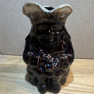 Vintage Toby Pitcher Mug Pfaltzgraff Gourmet Brown Drip Stoneware - Picture 1 of 8