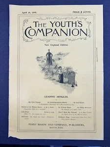 The Youths Companion - Apr 18, 1895 - Lost River, North Sea, Spider - Picture 1 of 2