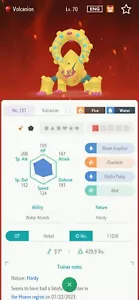 ✨SHINY VOLCANION ✨ **Shiny Locked ** Pokemon HOME *MOVING KEY TRANSFER* - Picture 1 of 2