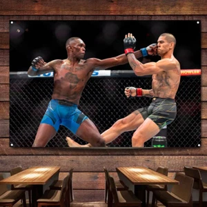 Fighting Motivational Banner and Flag Wall Chart Gym Boxing Wall Art Posters - Picture 1 of 5